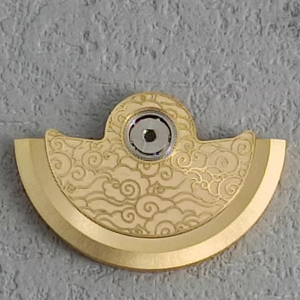 Golden Artistic Vintage Wave Rotor Oscillating Weight for NH34 NH35 NH36 NH38