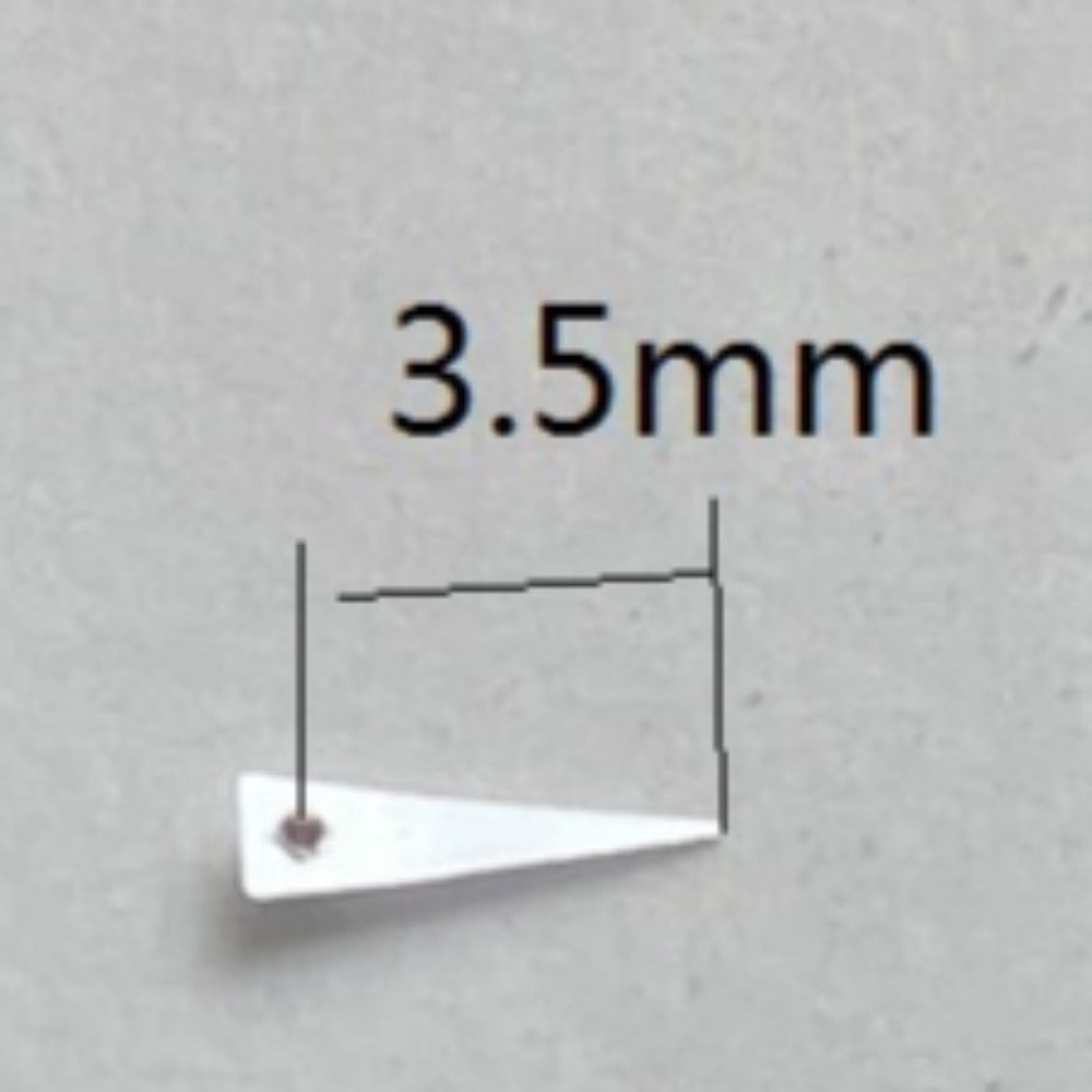 3pcs 3.5mm Silver Triangle Watch Small Second Hands for Miyota JS15 Quartz