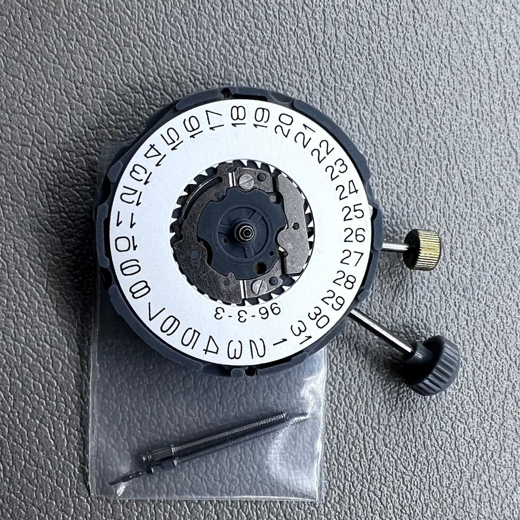 Miyota 6L76 Quartz Movement 2-Stems 3 Hands Repeat Alarm Single Calendar Date@3