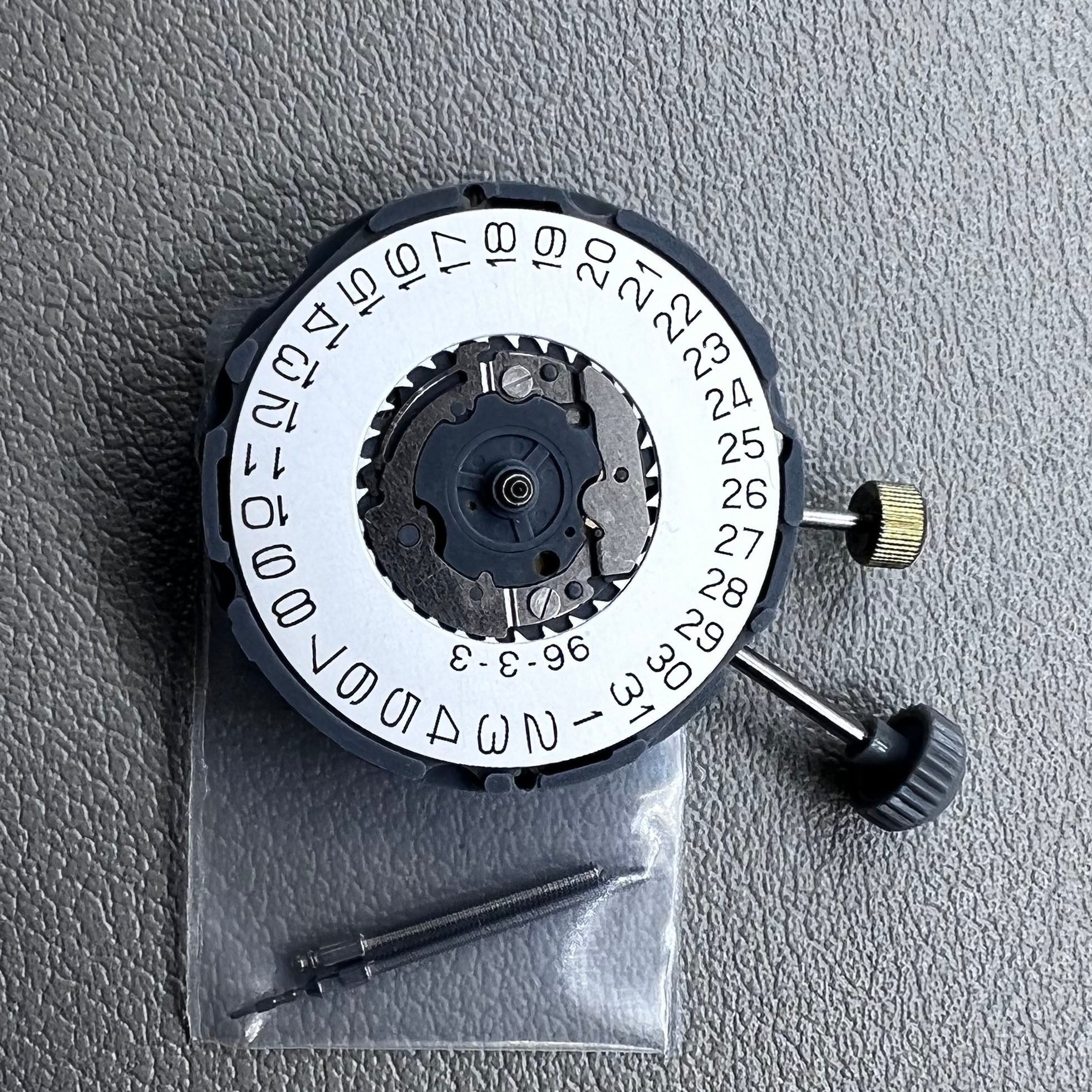 Miyota 6L76 Quartz Movement 2-Stems 3 Hands Repeat Alarm Single Calendar Date@3