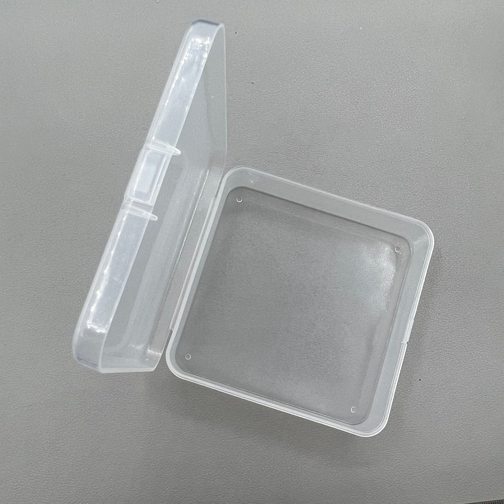 10X Square Toolbox Box Container Storage Case Hinged Lid (2.8x9.5x9.5cm)