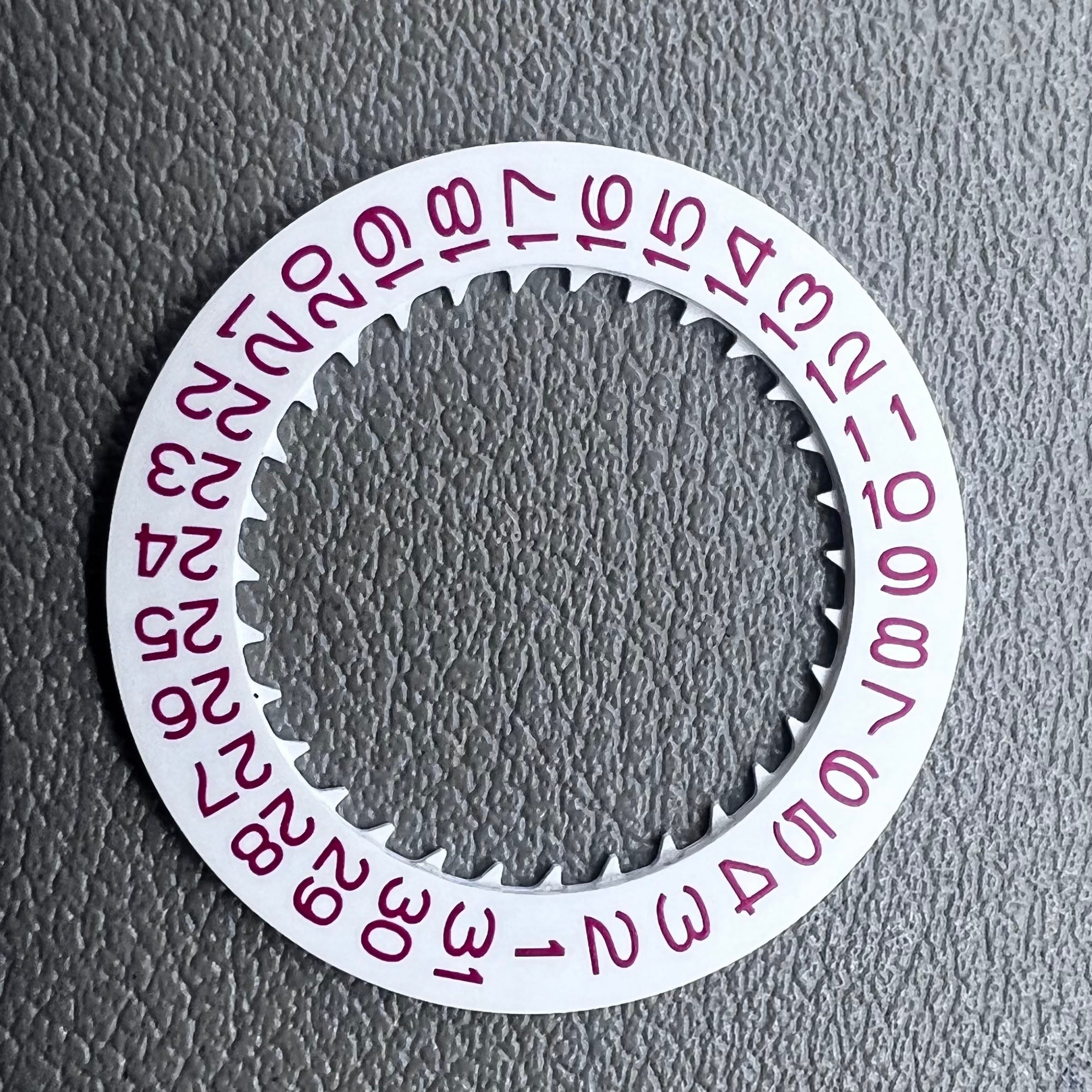 2 PIECES Red Character White Background Disk Date Wheel for NH35 NH36 Date@3
