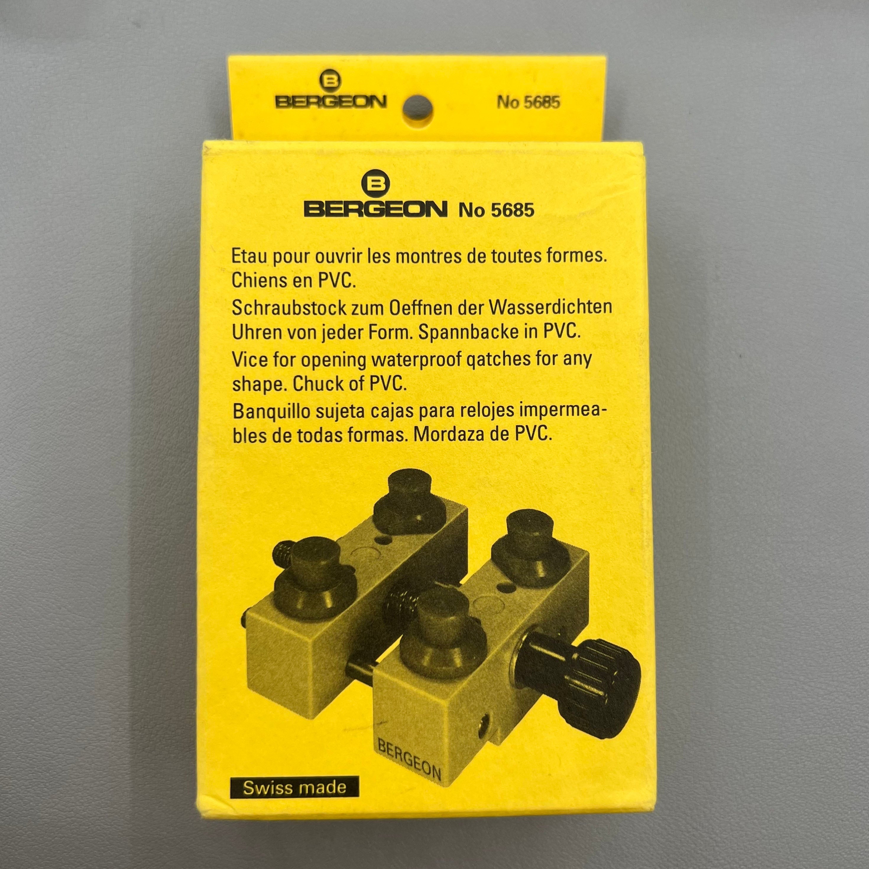 Swiss Bergeon 5685 Large Waterproof Watch Case Vice Holder