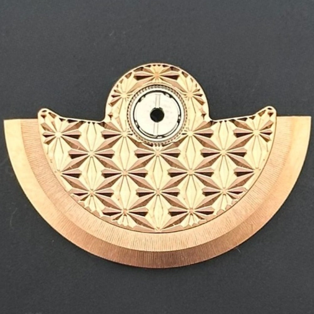 Modified Rose Golden Fireworks Pattern Rotor Oscillating Weight for NH35 NH36