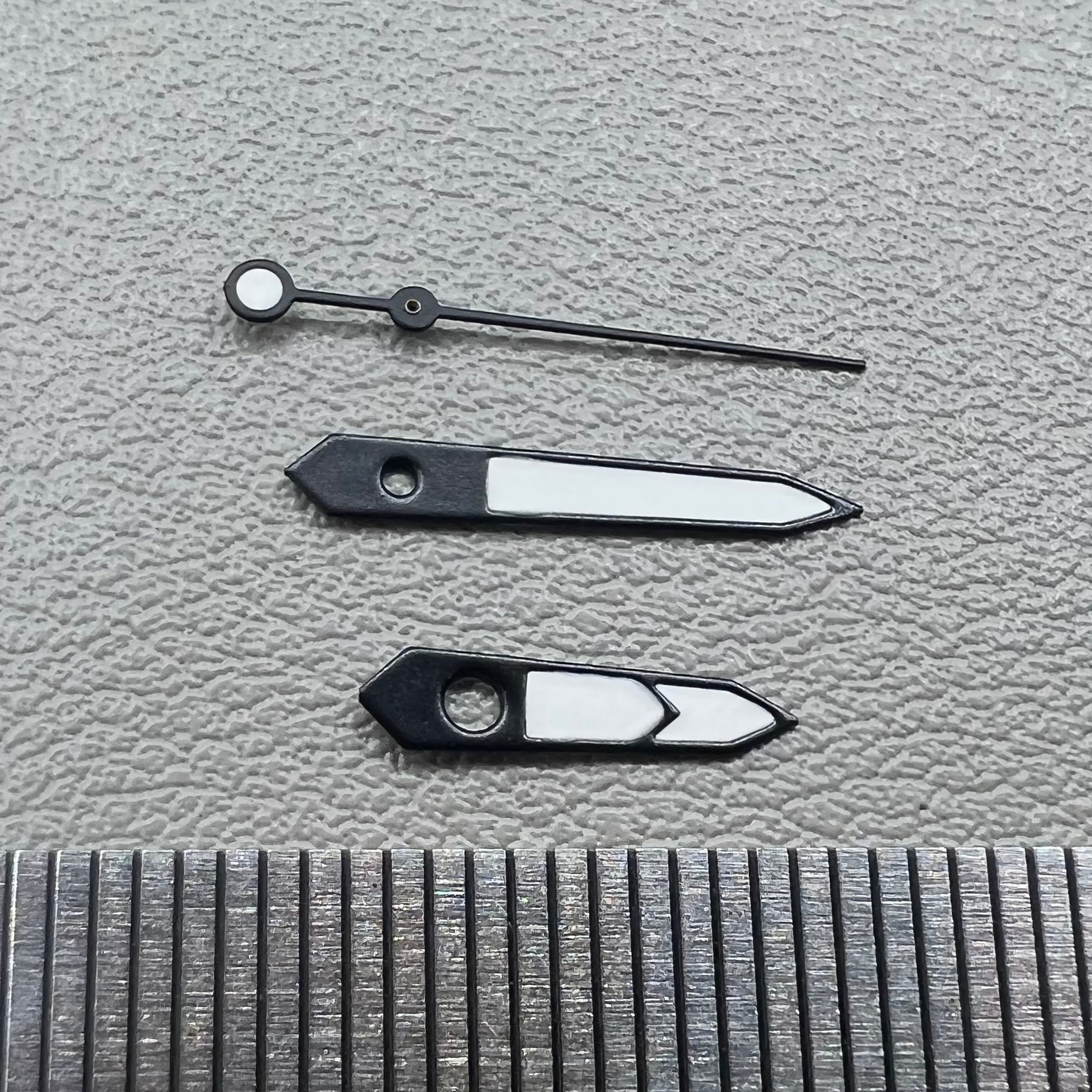 Green Lume White+Black Trim Watch Hands Set for NH35 NH36 7S26 NH70 NH72