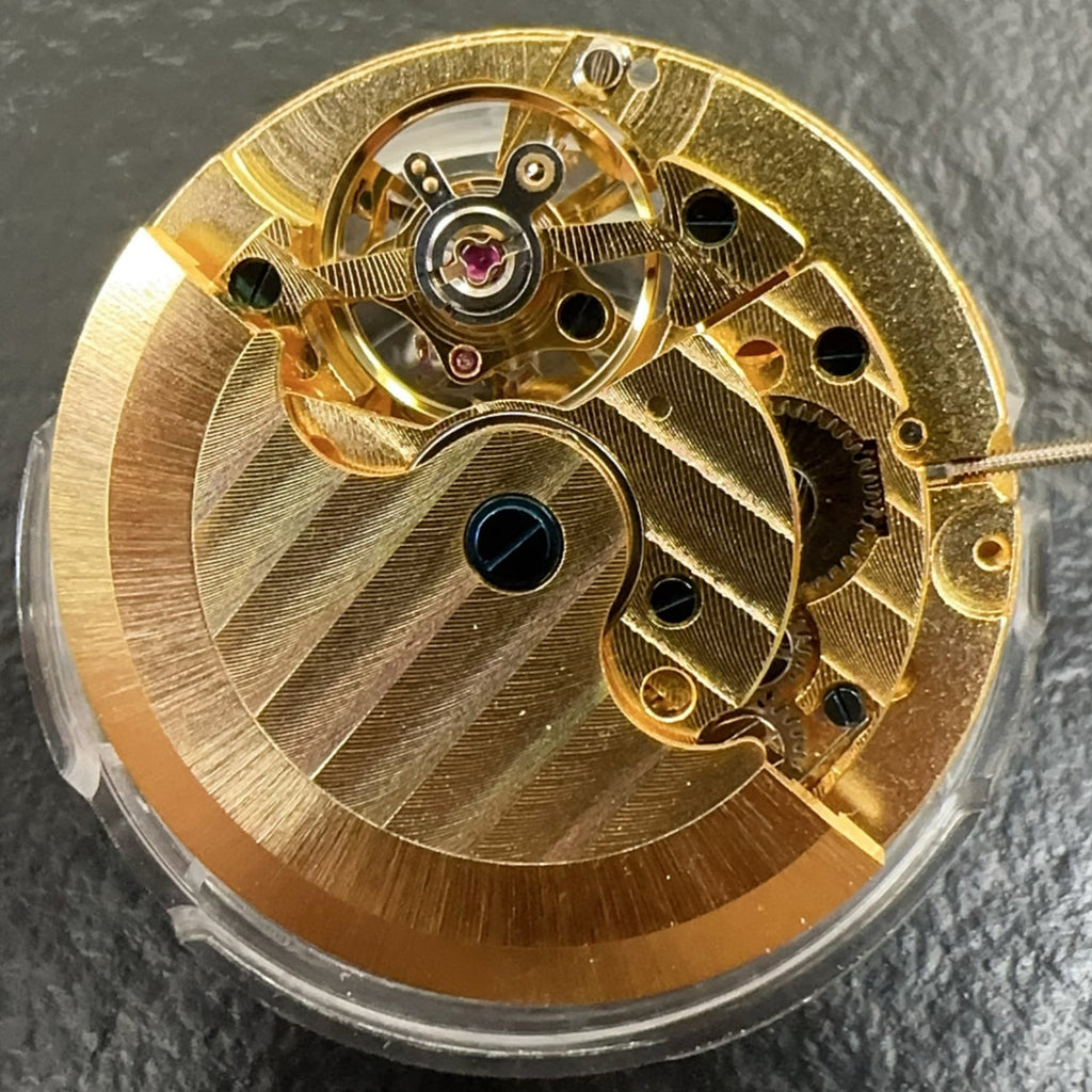 China Made Golden Mechanical Moon Phase At 12 Flywheel Watch Repair Part