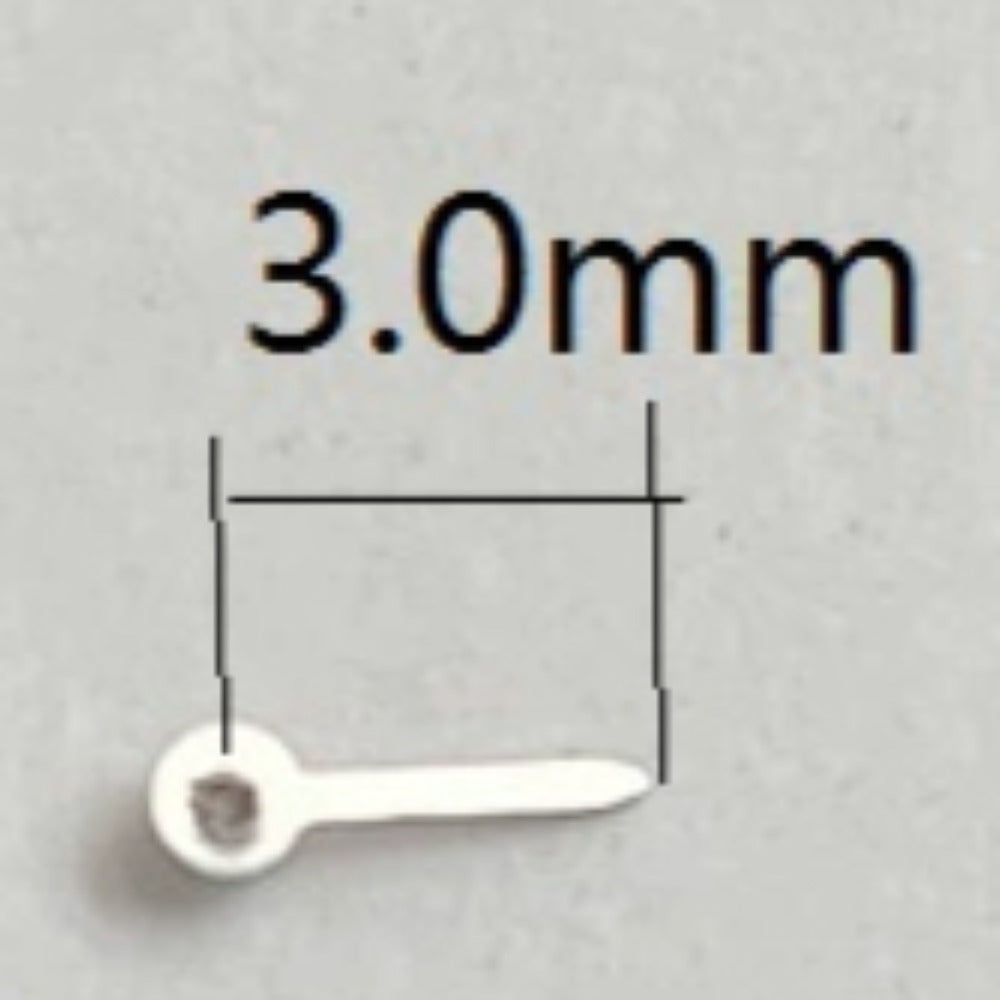 3pcs 3.0mm Silver Typical Watch Small Second Hands for Miyota JS15 Quartz