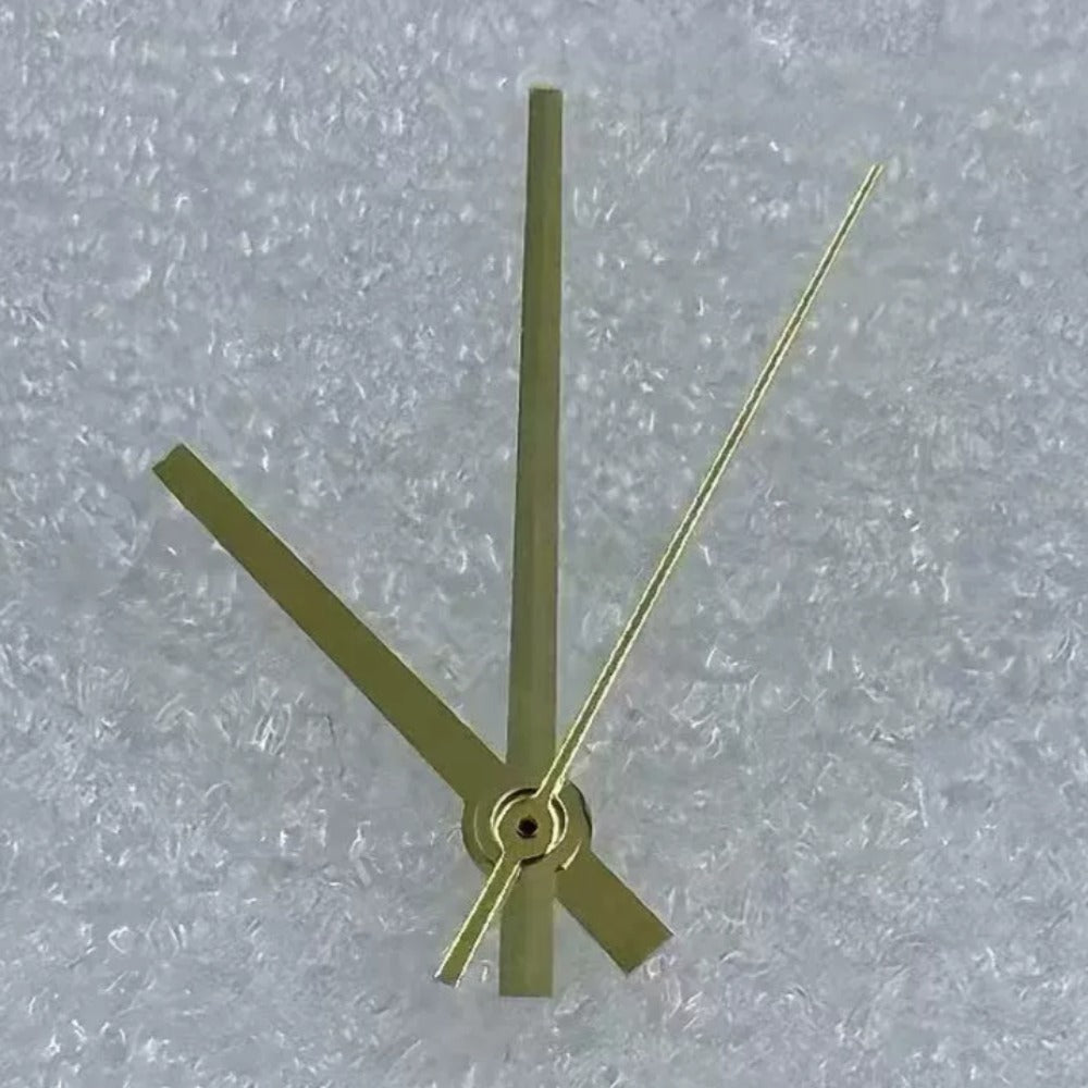 No Lume Golden Watch Hands for Miyota 8285 Movement Fit 31mm Watch Dial