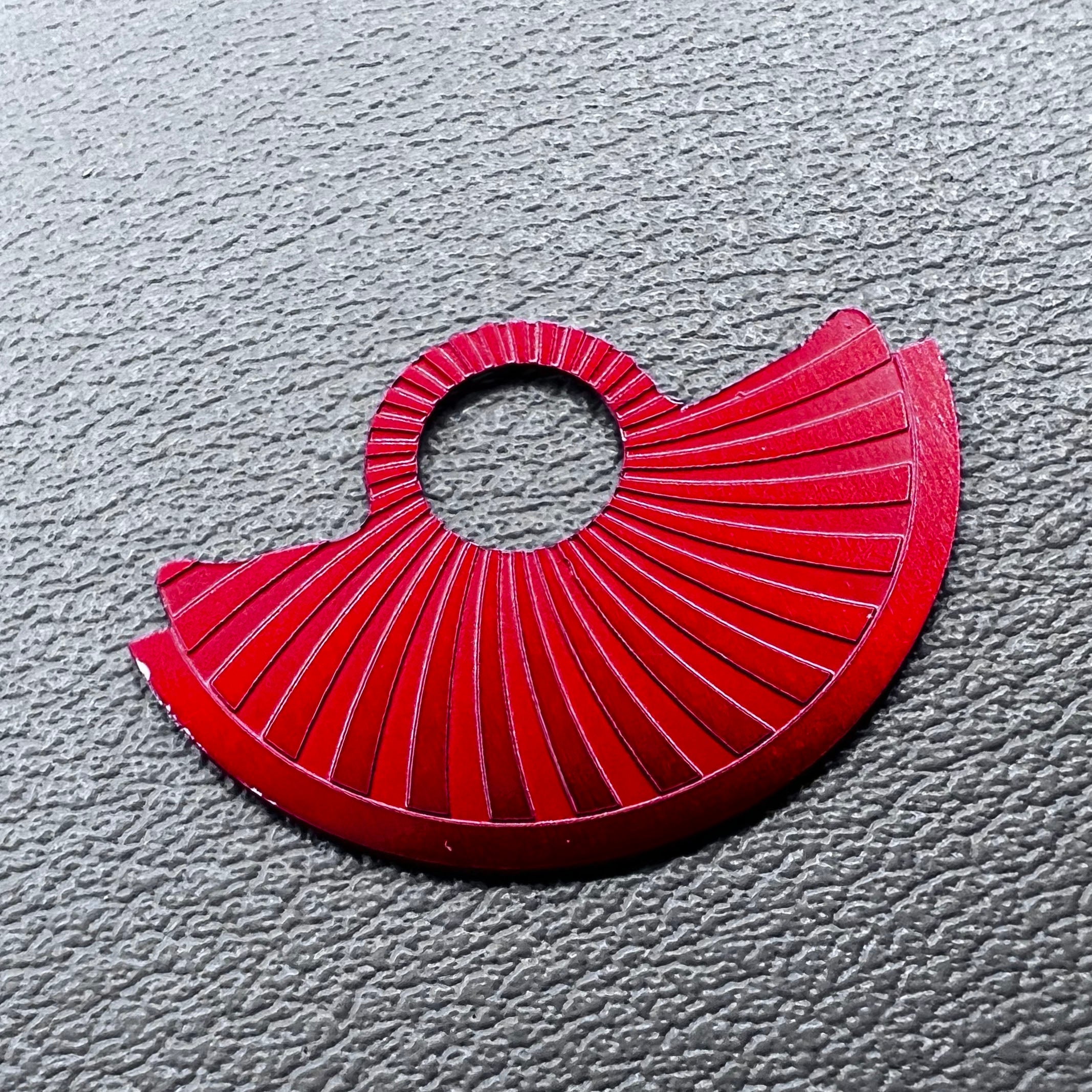 Red Oblique Wave Metal Rotor Oscillating Weight Overlay Fit for NH35 NH36