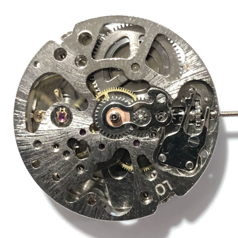 China Made 7120 Silver Hollow 3 Hands Automatic Machanical with Automatic Fork