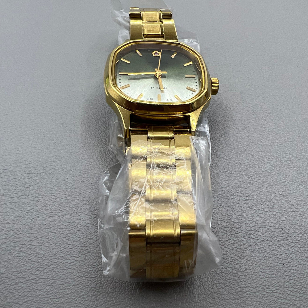 33mm Shanghai Manual Mechanical Watch Golden Nail Square Case 17 Jews