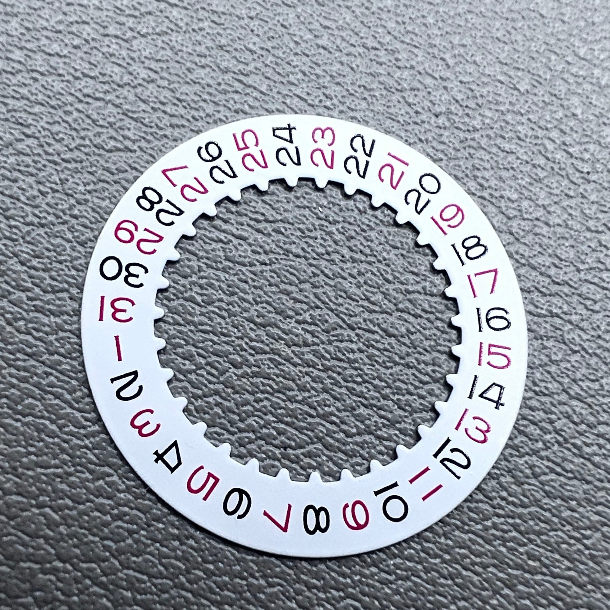 Red Odd Number Date@3 Date Disk Wheel Date Wheel Generic for RLX3135 Movement