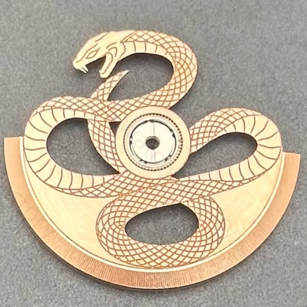 Modified Rose Golden Hollow Snake Rotor Oscillating Weight for NH35 NH36