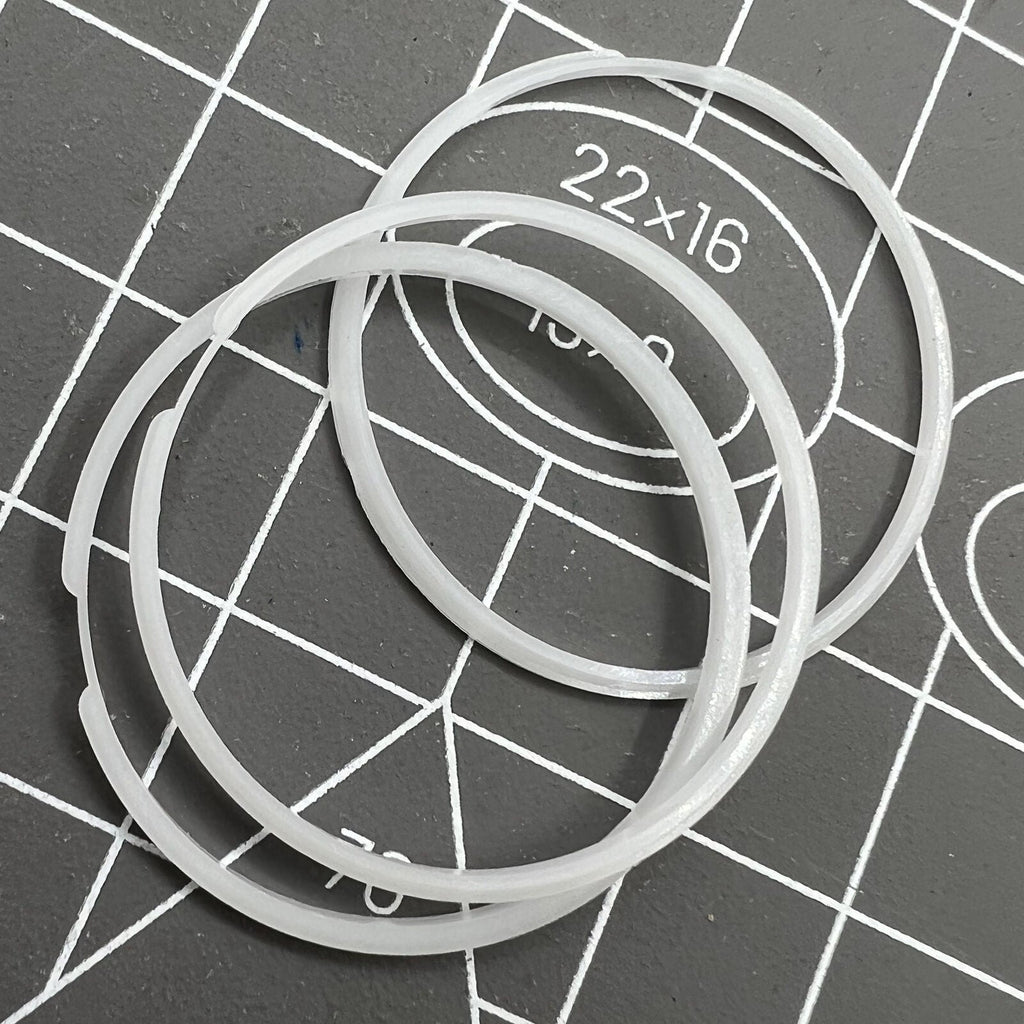 5 PIECES White Cushion Mount Spacer Ring Fixing Ring for 7009 Movement
