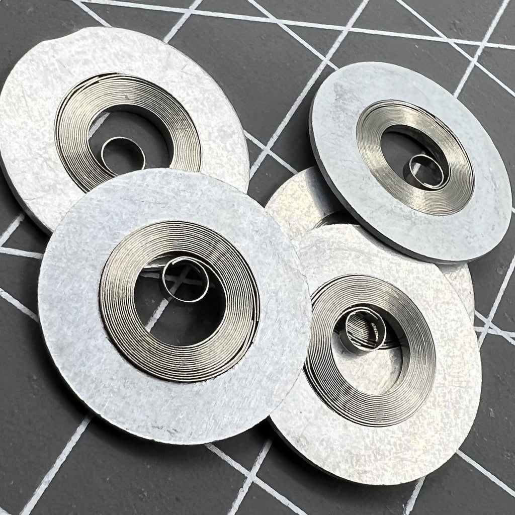 2 PIECES Silver Mainspring Generic Fit for Movement 7S26#180