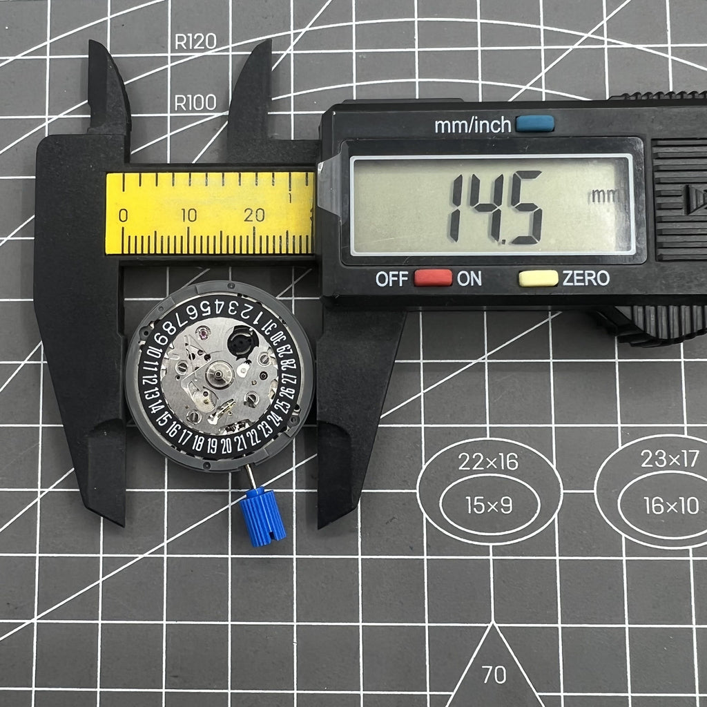 Black NH35 Self-winding Automatic Mechanical  Date At 6 Watch Movement