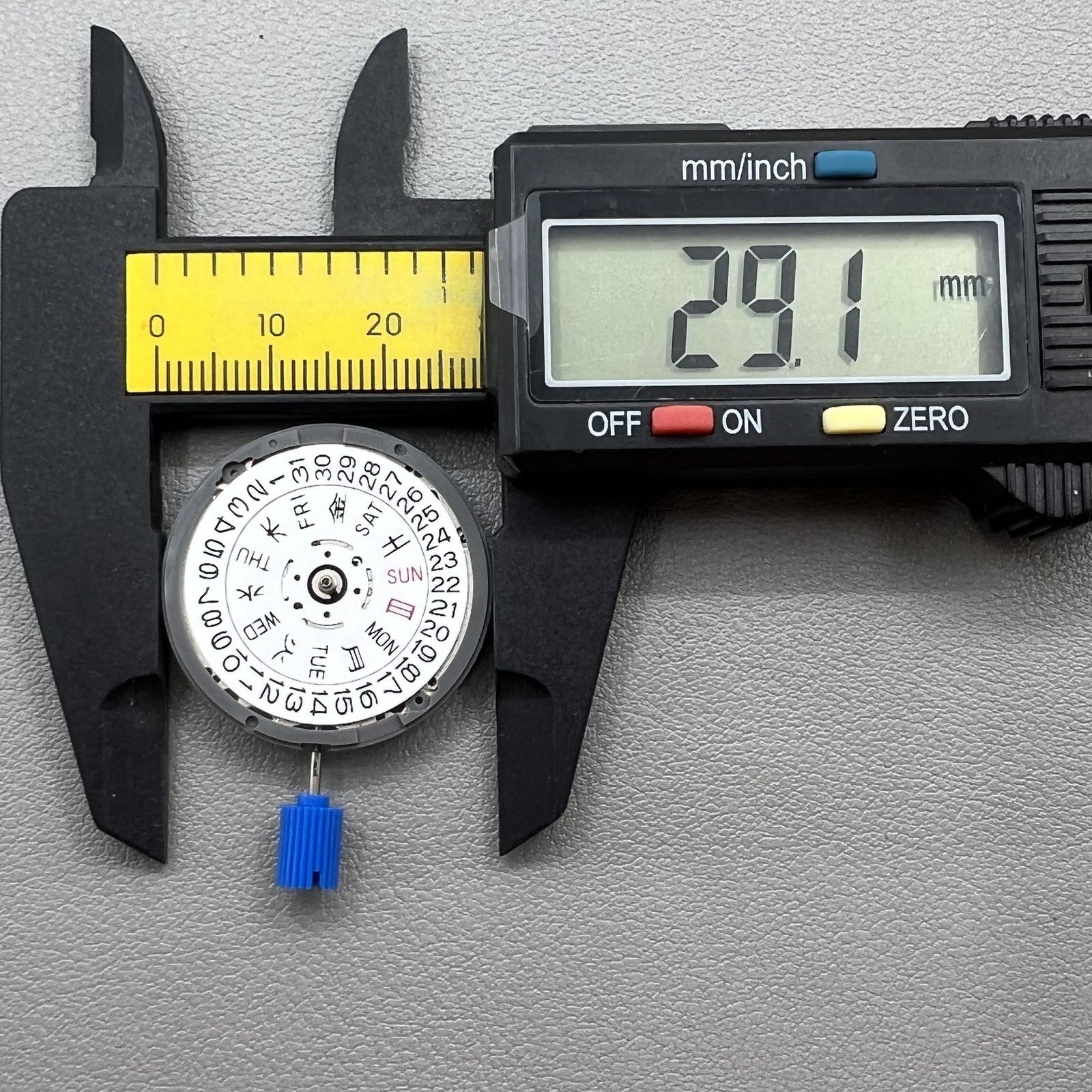 Seiko NH36 Movement White Disk Japanese+English Font Week Crown At 3.8