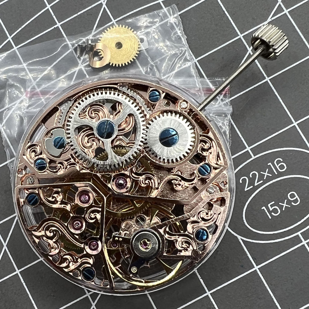 Seagull ST3600 6497 Carved Hollow Hand Winding Manual Mechanical Movement