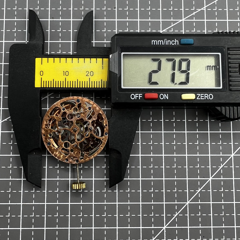 Hollow Rose Golden Mechanical Movement 4 Eye 3/6/9/12 7 Hands