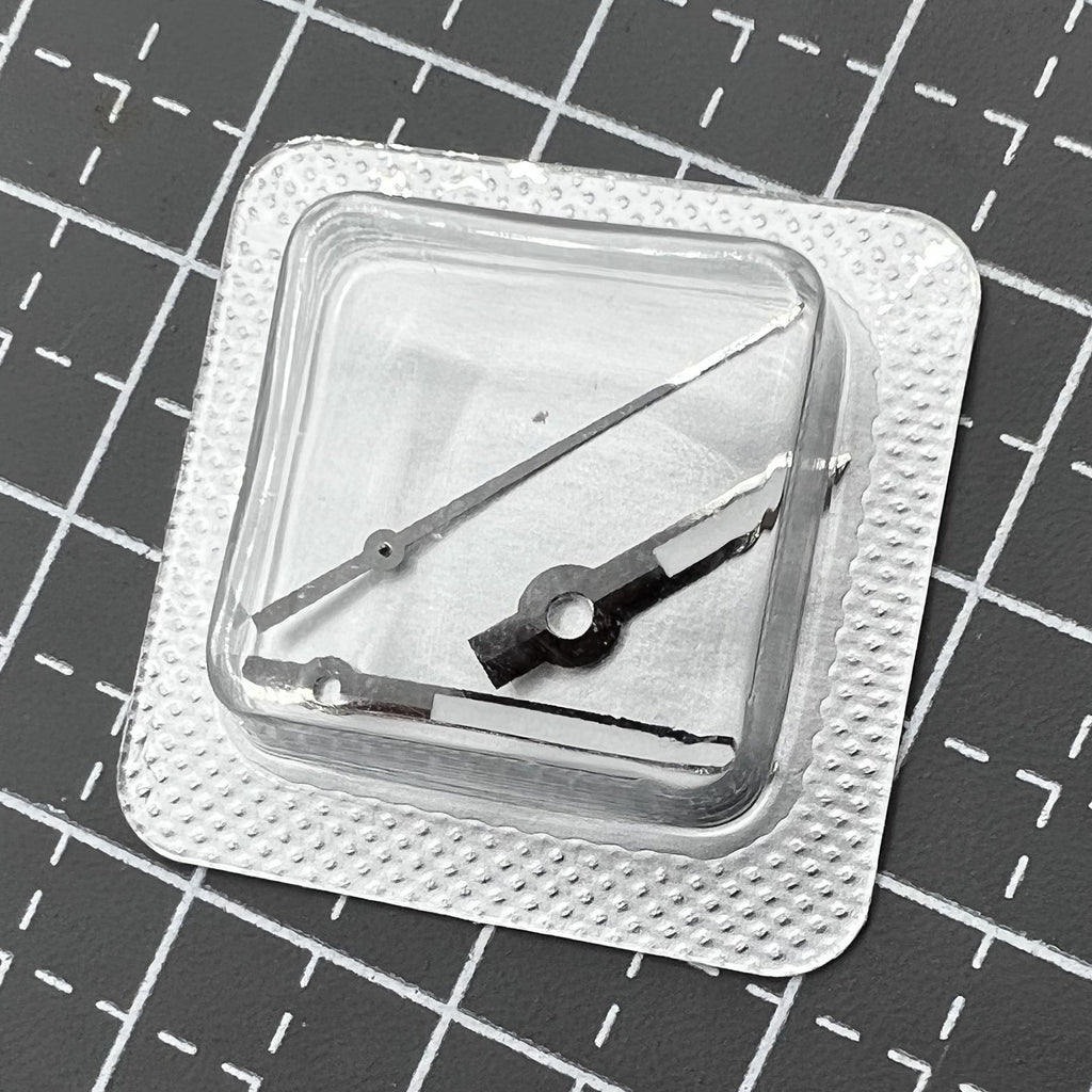 16mm Silver Trim Black Painted Watch Hands Set for ETA2836 Fit for M005.4