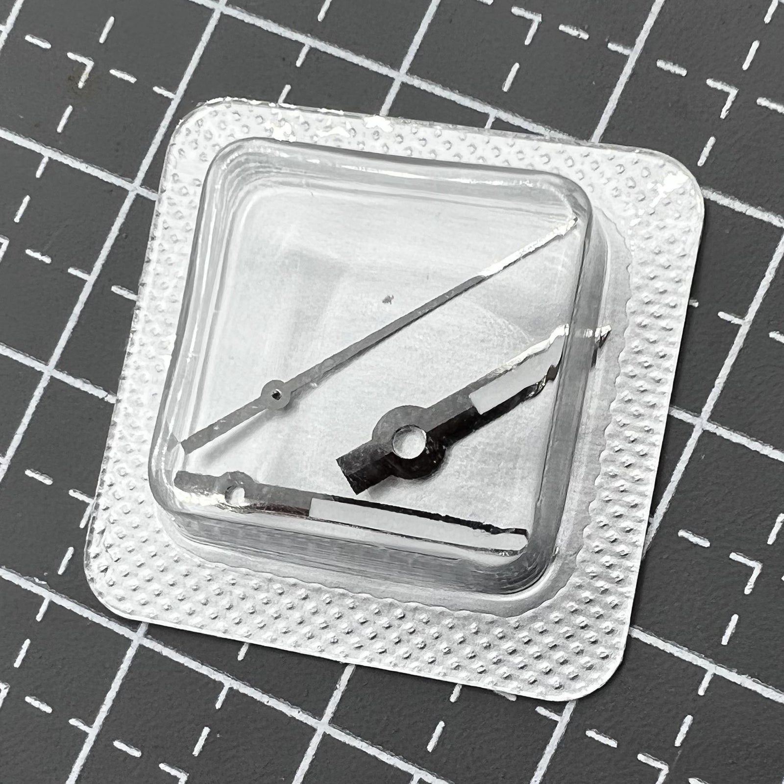 16mm Silver Trim Black Painted Watch Hands Set for ETA2836 Fit for M005.4