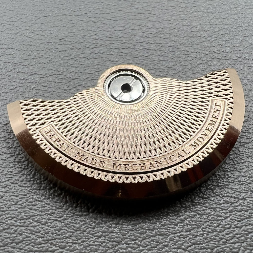 Rose Gold Dense Diamond Pattern Oscillating Rotor Weight for NH34 NH35 NH36 NH38