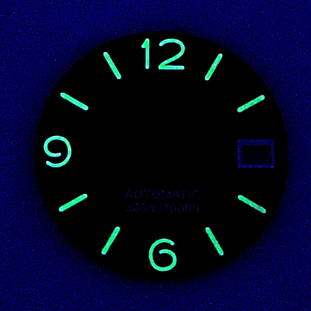 Green Luminous Orange Number Watch Dial for NH35 NH36 Movement Watch Part