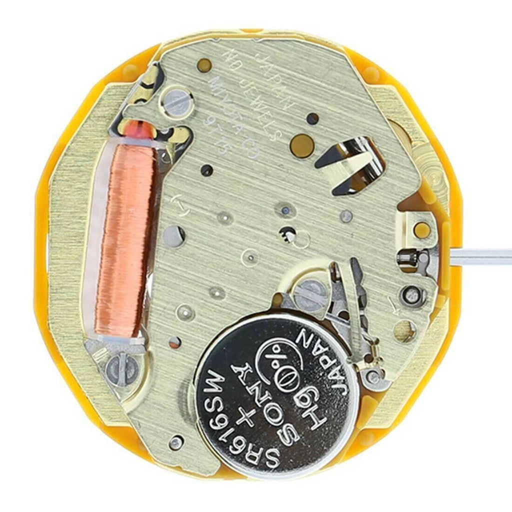 Miyota 9T15 Japan Quartz Movement Date at 3