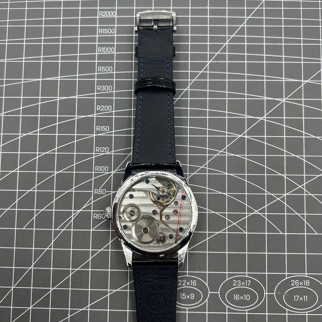 42mm Men Watch Manual Chain Up Seagull ST3600 Mechanical Movement White Dial