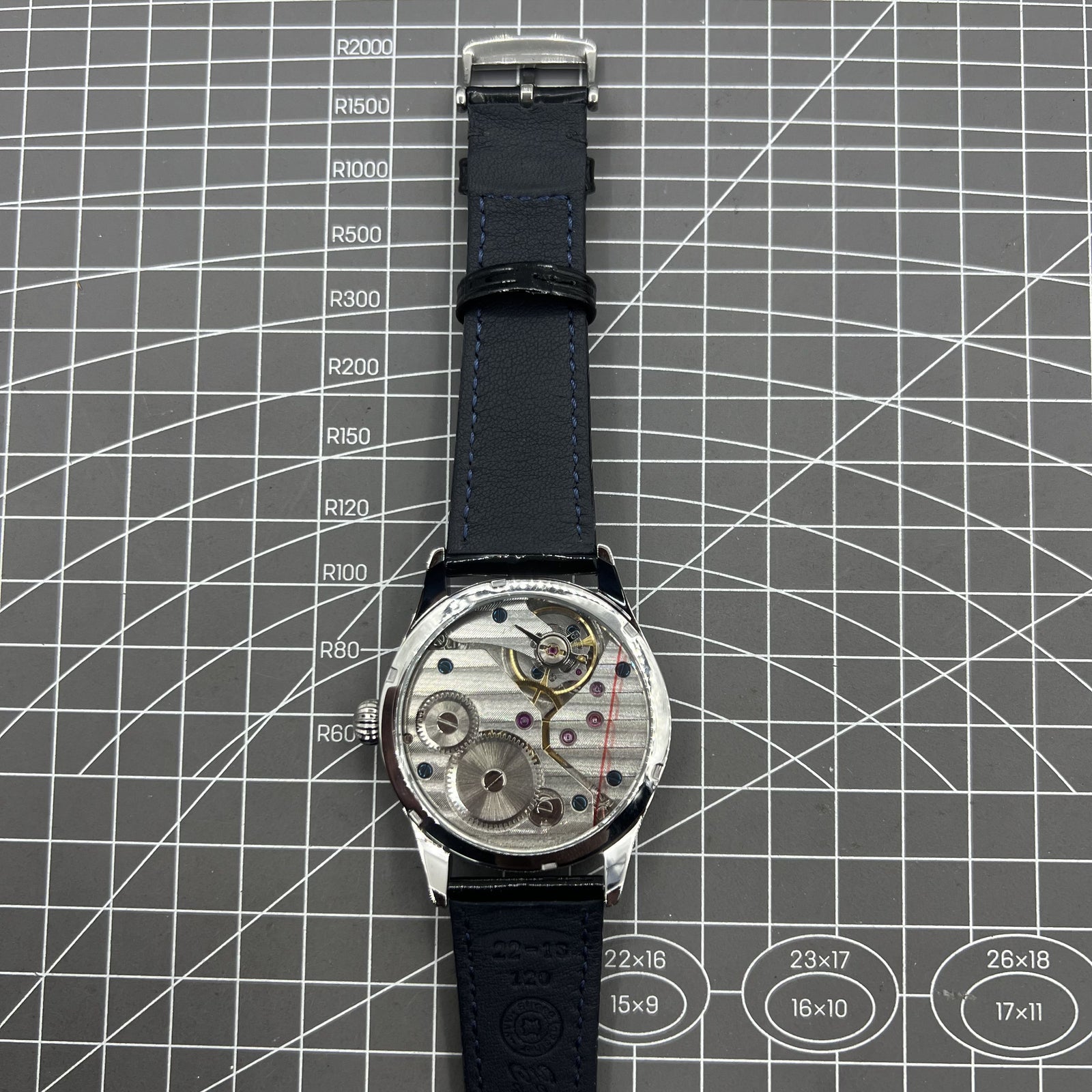 42mm Men Watch Manual Chain Up Seagull ST3600 Mechanical Movement White Dial