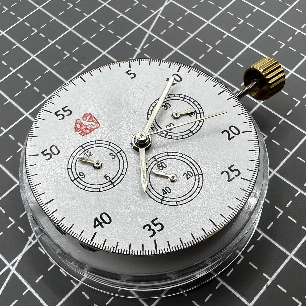 #7750 Automatic Chronograph Movement @3 @6 @9 ETA 7753 Configuration