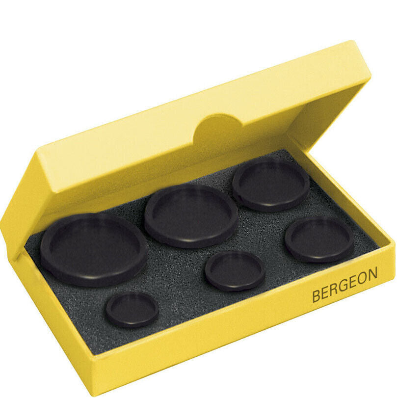 Bergeon 6527-6CP Glass Fitting Dies For Domed Mineral Watch Glasses 19-40mm