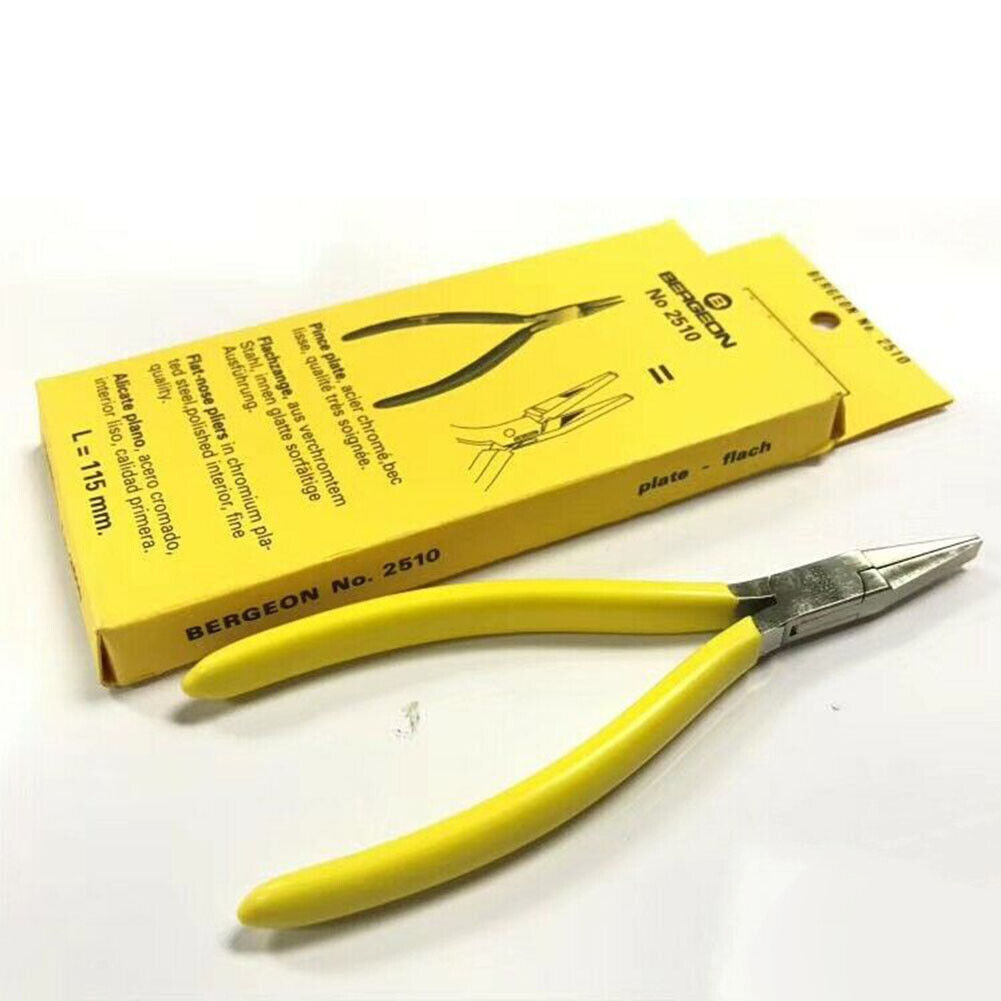 Bergeon 2510 Pliers Flat Nose Smooth Jaw