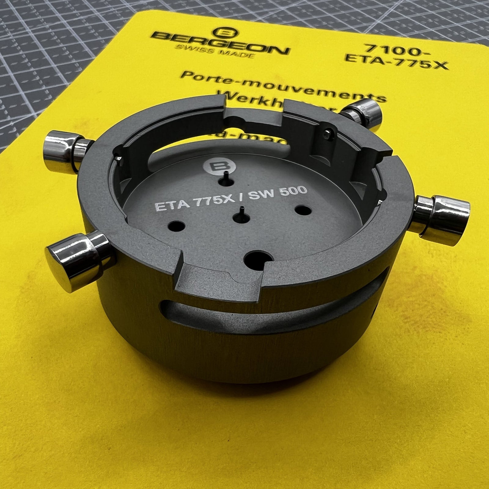 Swiss Bergeon 7100-ETA-775X Movement Holder ETA 7750-7758 / SW500 13 1/4 Tool