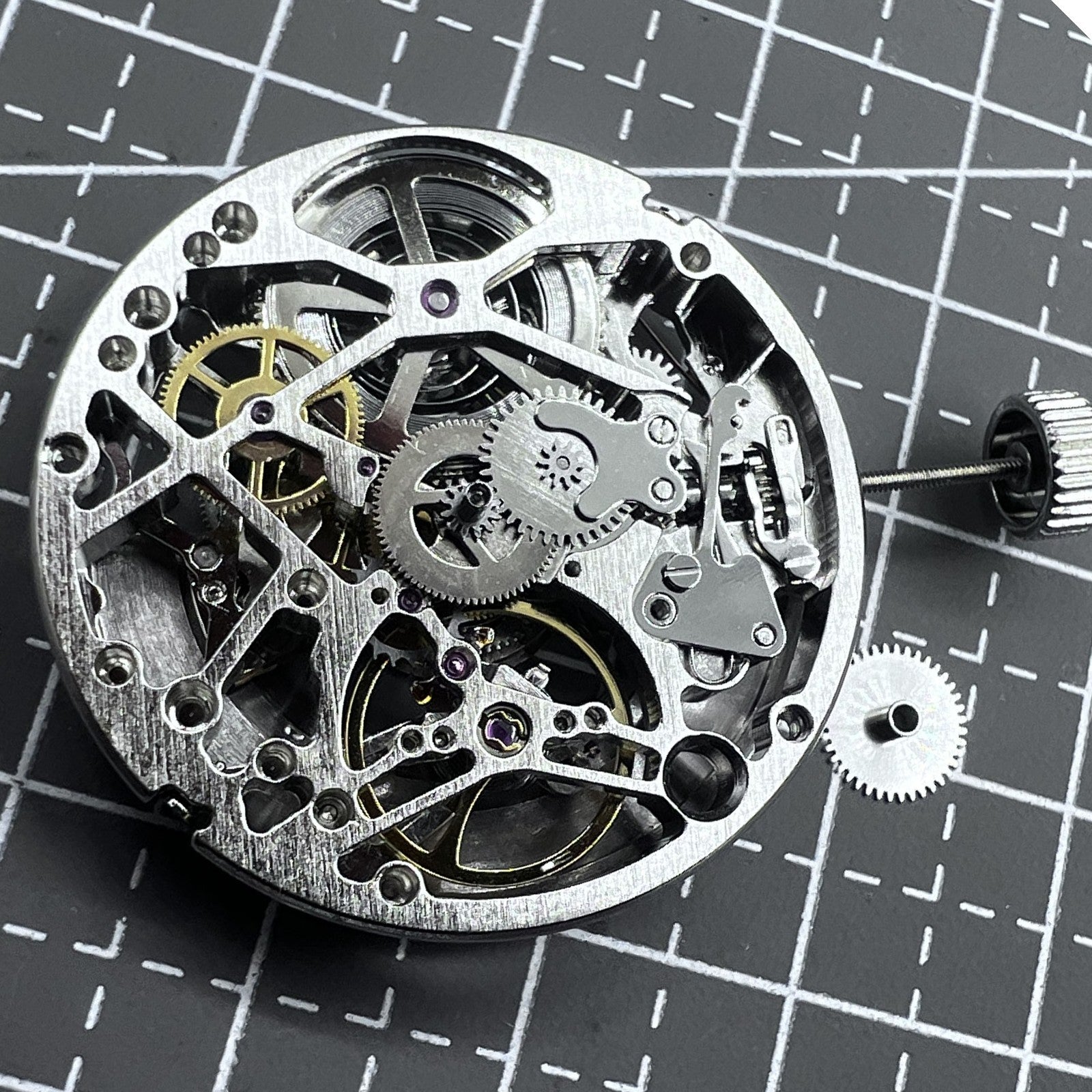 Tianjin Silver Hollow Carved 24 Jews Automatic Mechanical Movement
