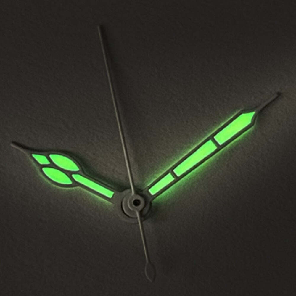Orange Painted White Trim Green Lume Watch Hands Set for NH34 NH35 NH36 NH38