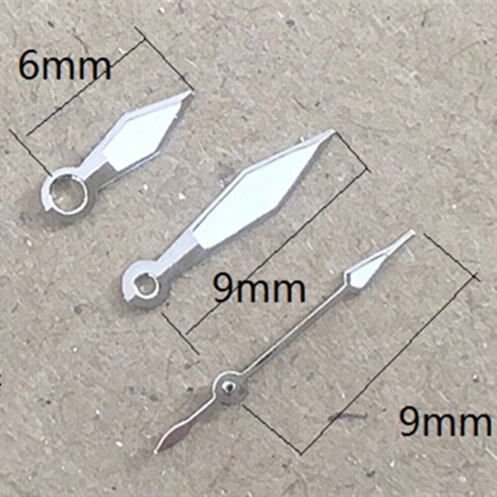 2 Sets/Pack Silver Lume Sets Watch Hands For Miyota 2035 Quartz Movement