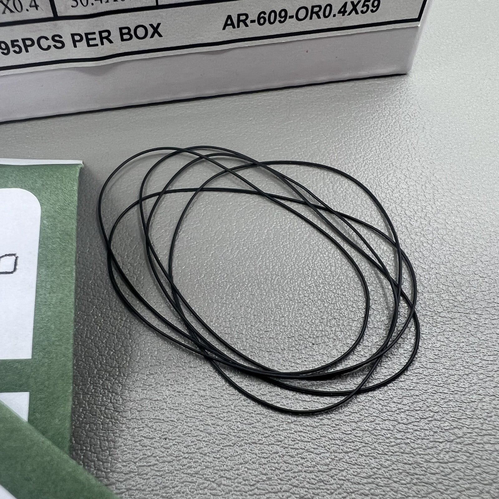 59 Sizes 295pcs 0.4mm Thickness Waterproof O Ring Kit Watch Back Gasket Washers
