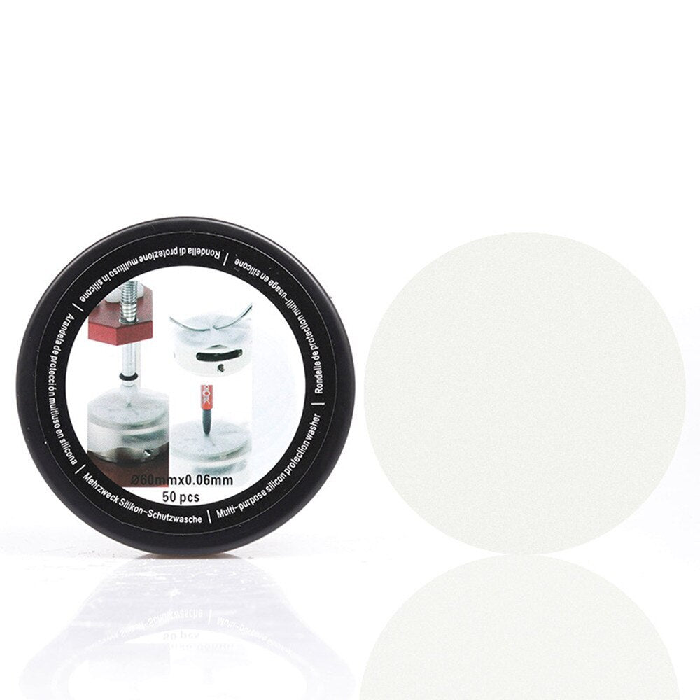 MSA 50pcs Watch Repair Watch Dial Case Back Pad Protector 60mm Plastic