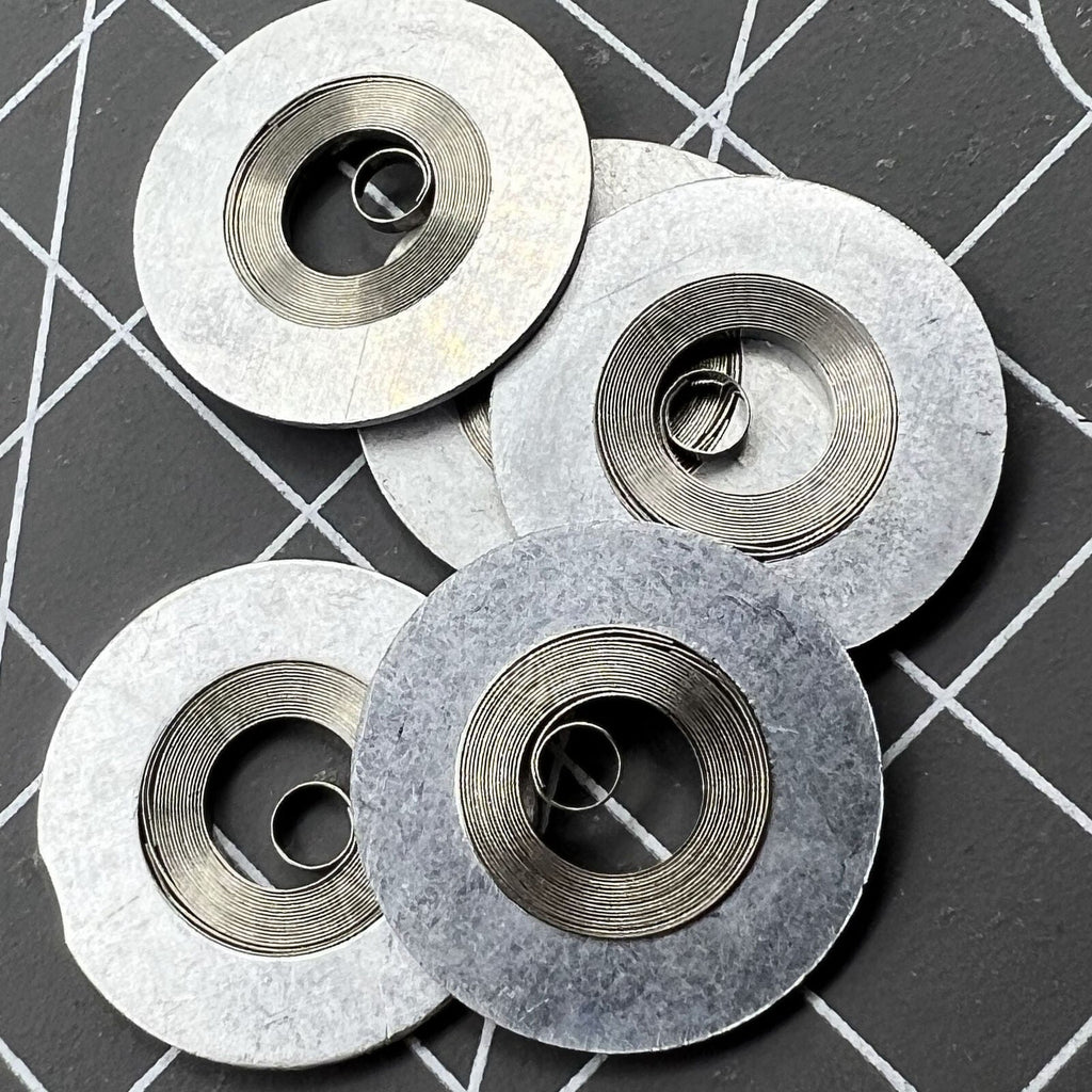 2 PIECES Silver Mainspring Generic Fit for Movement 7S26#180