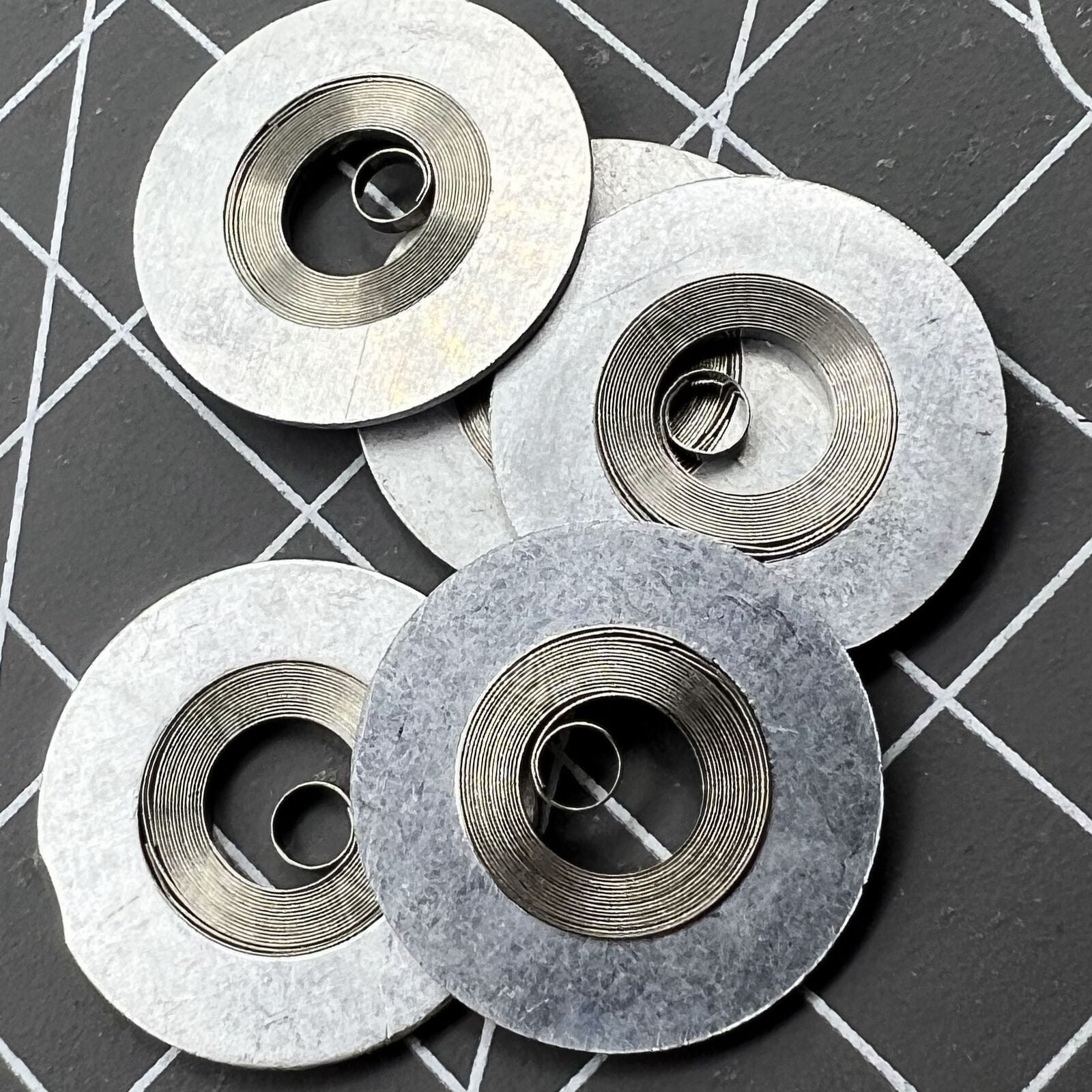2 PIECES Silver Mainspring Generic Fit for Movement 7S26#180