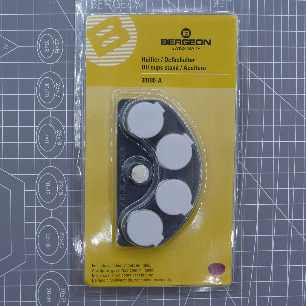 Swiss Made Bergeon 30180-A Watch Oil Dip Oiler Stand Die-Cast