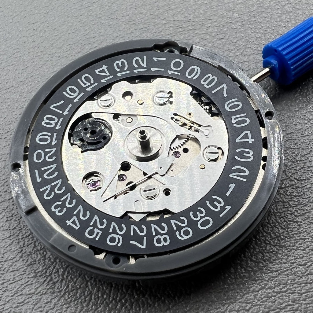 Japan Seiko NH35 Automatic Mechanical Movement Black Date Dial Crown At 3.8