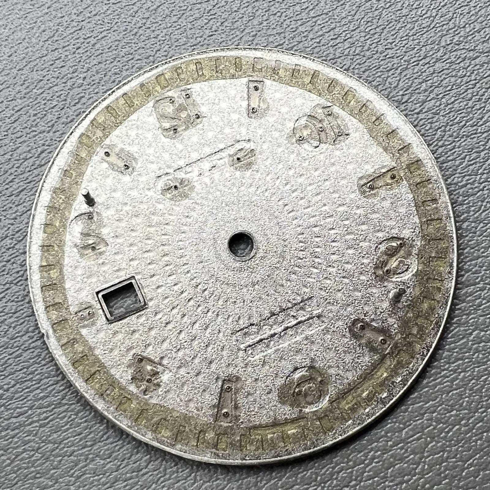 Silver 35mm Gradual Blue Nail Datejust Watch Dial No Lume for Movement NH35 NH36