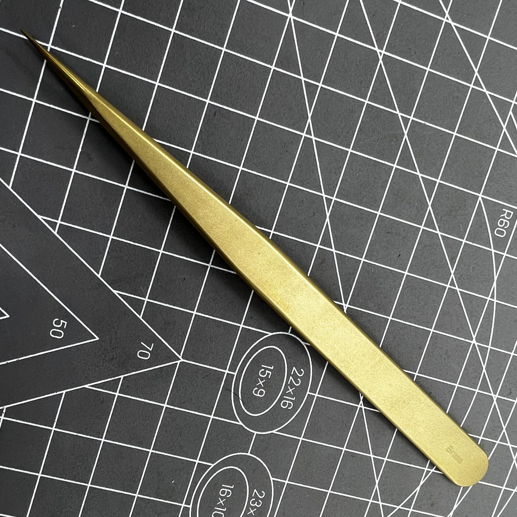 Swiss Bergeon 7422-PM-S5 Brass Anti-Magnetic Tweezers
