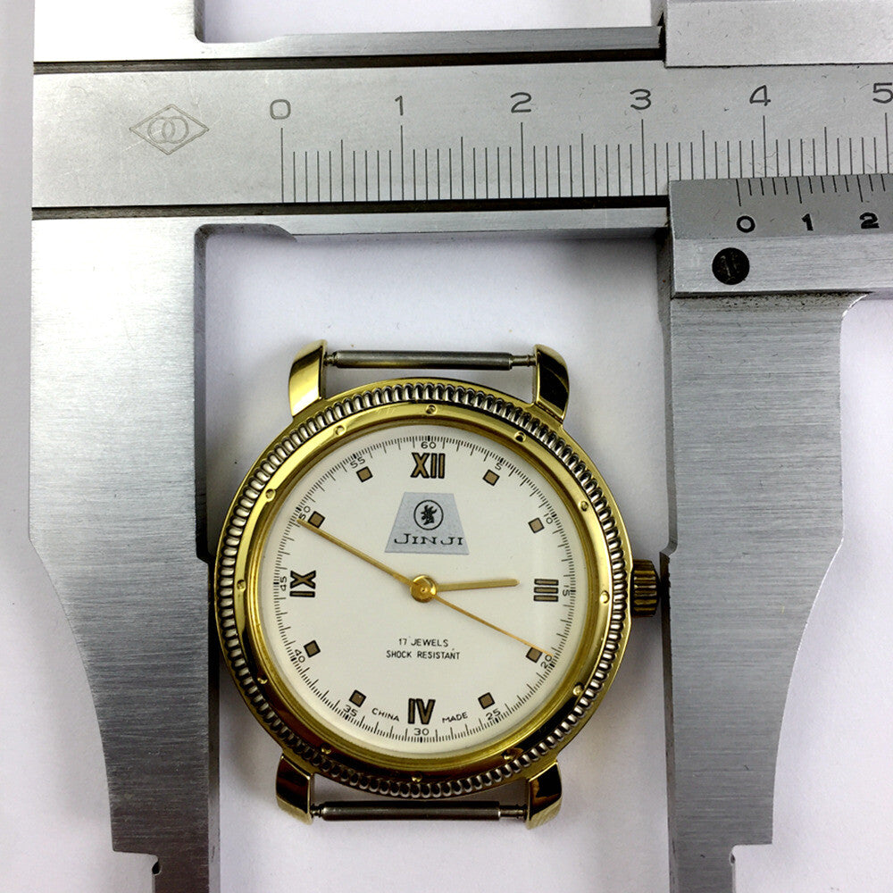 SHANGHAI JINJI Manual Mechanical Watch Roman Numerals 17 Jews Shock-Resistant