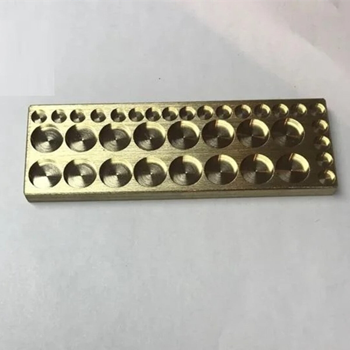 36 Round Grids Copper Golden Storage Tray Container for Screws Watch Repair Kit