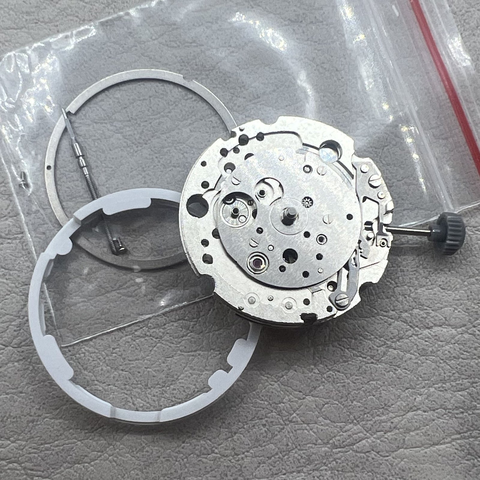 Japanese Miyota 8245 Automatic Mechanical Movement Silver Hollow 2 Hands