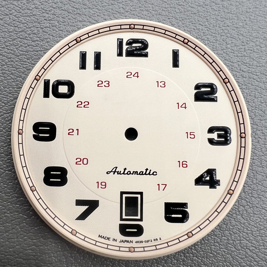 36mm Light Brown Watch Dial Vintage No Lume Modified for NH35 Movement