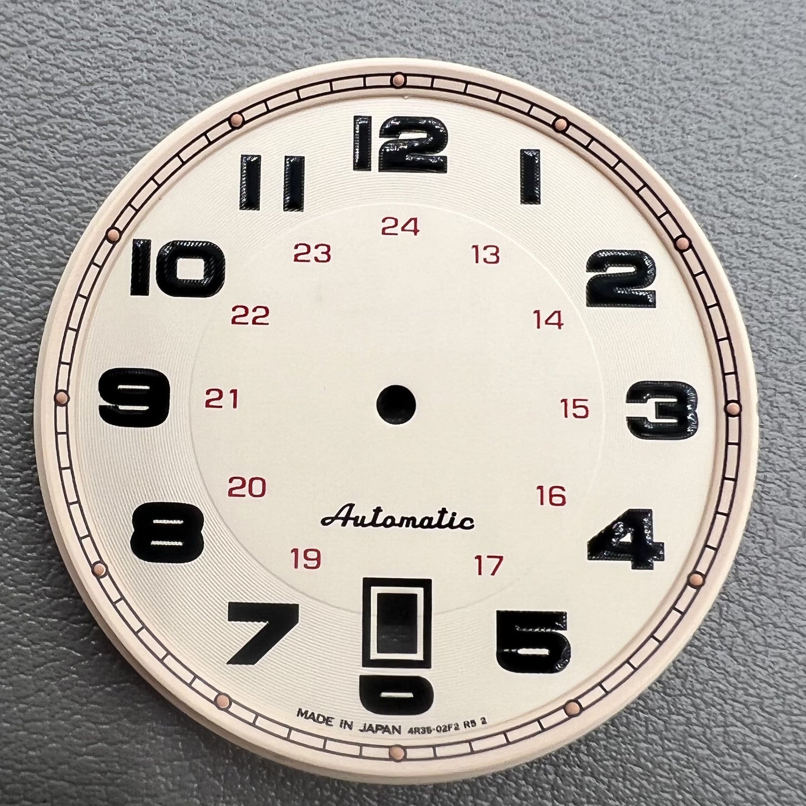 36mm Light Brown Watch Dial Vintage No Lume Modified for NH35 Movement